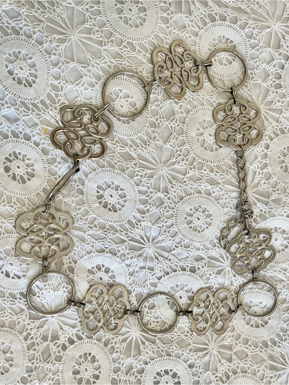 Y2K decorative metal chain belt